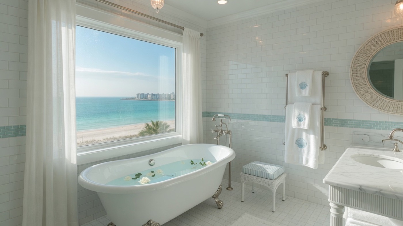 Clearwater Beach Gulf House — Bathroom