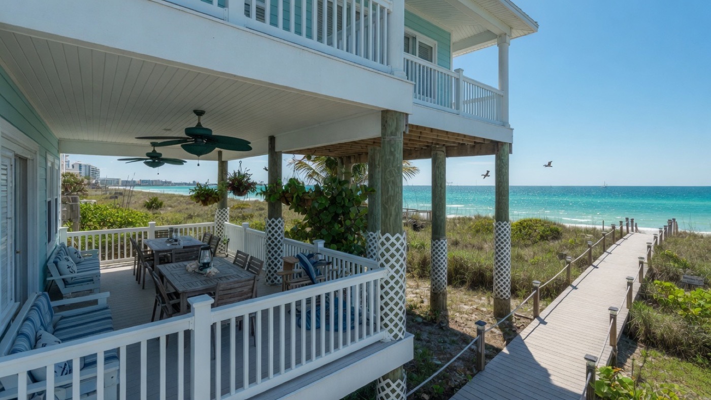 Clearwater Beach Gulf House — Under-house patio