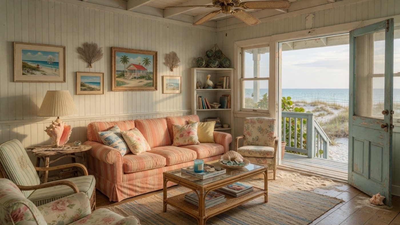 Redington Beach Cottage — Living